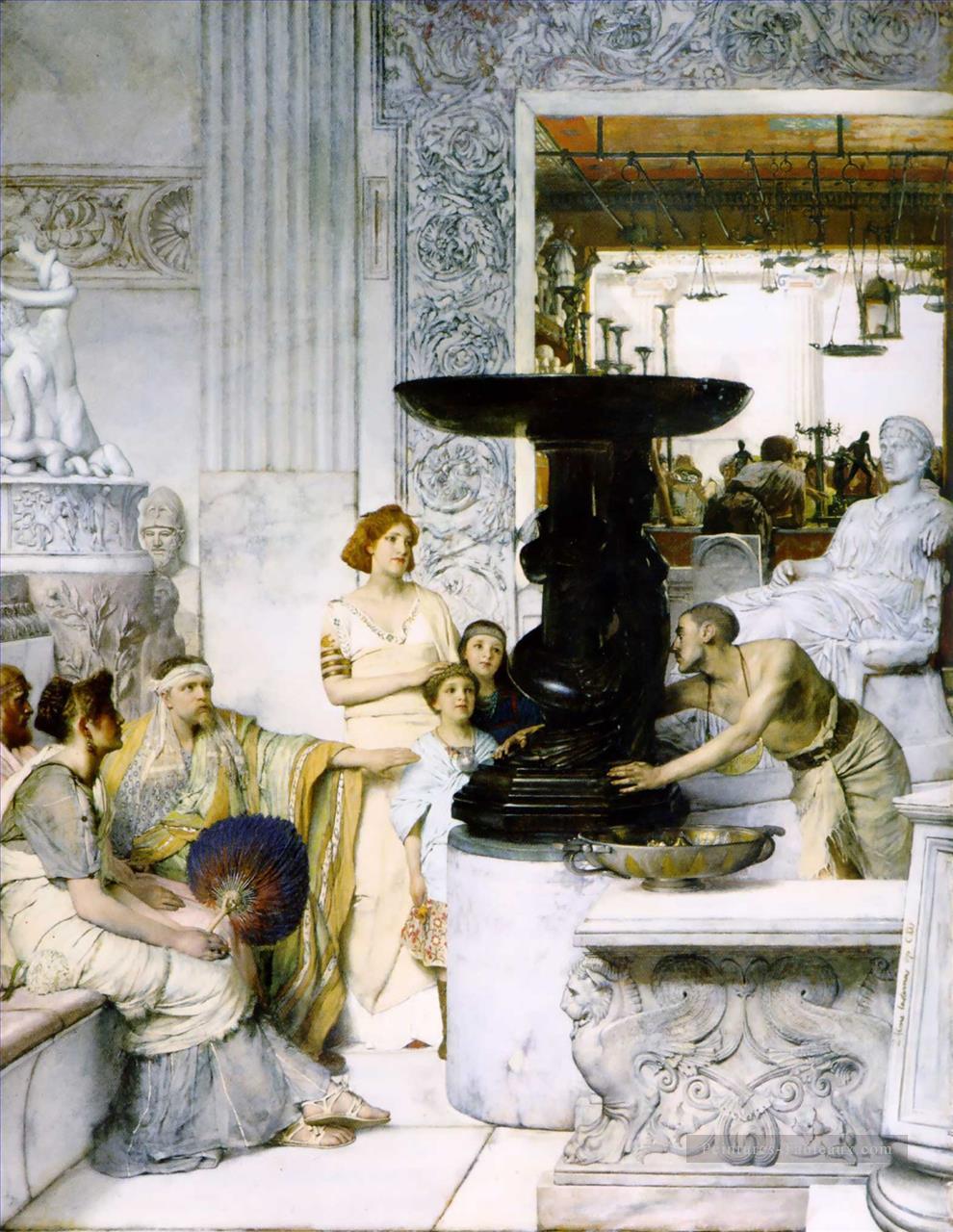 La galerie de sculptures romantique Sir Lawrence Alma Tadema Peintures à l'huile